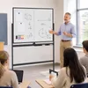 Lavagna magnetica mobile marca COSTWAY, bianca, con Anteprima dell’immagine prodotto 2