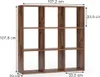 Dělicí stěna Vicco Nove Starožitné dřevo 104 x 108 cm, Náhled obrázku produktu 2