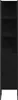 A tall, narrow black cabinet with shelves. Anteprima dell’immagine prodotto