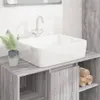 vidaXL Waschbecken Weiß 48x37x13 cm Keramik Rechteckig Produktbild-Vorschau 2