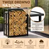 Regał na drewno kominkowe na zewnątrz Dach 91×56×117 cm Podgląd zdjęcia produktu 3