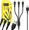 Denmen Kabel Usb 3W1 Szybkie Ładowanie Micro Typ-C Usb-C Podgląd zdjęcia produktu 1