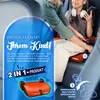 A child is being placed into a car seat by an adult in the back seat of a car. The image has marketing overlays. Náhled obrázku produktu
