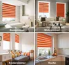 Doppelrollo COLOUR, Orange, 85x150cm Produktbild-Vorschau 2