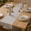 ProximaX Tafelkleed, lichtgrijs, 30x120 cm, linnenlook, Productafbeelding-voorbeeld 4