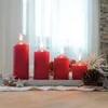 HOFER Candele Stumpen 40 pz - Rosso 4×7 cm - Non Anteprima dell’immagine prodotto 3