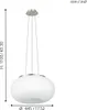 Eglo 86815 Optica Lampe à suspendre à 2 flammes Ø 44,5cm Voir les images du produit 11