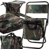 Klappbarer Outdoor-Stuhl Grün/Braun - Ideal für Camping und Produktbild-Vorschau 1