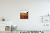 MuchoWow® Textilposter Sonnenuntergang - Blumen - Rot 40x40 Produktbild-Vorschau 2