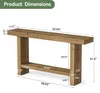 Tribesigns Konsolentisch Massivholz, 160 cm Langer Produktbild-Vorschau 7