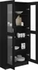vidaXL Vitrinenschrank Schwarz 82,5x30,5x185 cm Produktbild-Vorschau 7