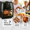 GOURMETmaxx Heißluft-Fritteuse 9in1 1800W Schwarz ** Productafbeelding-voorbeeld 3