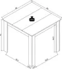 Jedálenský stôl Kuchynský stôl Š. 80 x H. 80 cm Disalo Náhľad obrázku produktu 4