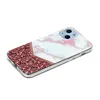 A smartphone case with a marble and glitter design. Produktbild-Vorschau