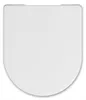 WC Sitz - Toilettensitz - für Cersanit City Oval - Weiß - Produktbild-Vorschau 4