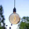 LED Leuchtkugel BOWL - Hängeleuchte - Filament LED - D: 12,5cm - Batterie - Timer - amber - Außen Produktbild-Vorschau