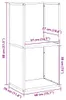 vidaXL Étagère à bois de chauffage Blanc 40x30x80 cm Acier Voir les images du produit 8