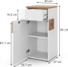 Mobiletto bagno Vicco Eden Bianco lucido 40 x 84 cm, Model Anteprima dell’immagine prodotto 2