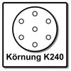 Makita P-43686 Schleifblatt Klett 8-Loch Ø 125 mm K240 (50 Produktbild-Vorschau 6