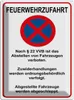 vianmo Blechschild 40x30 cm Feuerwehrzufahrt nach §22VVB Produktbild-Vorschau 1