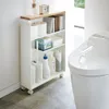 Étagère de toilette sur roulettes Métal et bois Slim Voir les images du produit 26