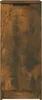 A full-front view of a wooden cabinet with a dark wood grain texture. Voir les images du produit