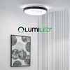 LUMILED LED Deckenleuchte 2 x E27 Fassung IP44 30cm schwarz Produktbild-Vorschau 8