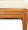 Divano ad angolo vidaXL con cuscini bianco crema, in legno Anteprima dell’immagine prodotto 15