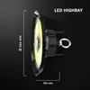 LED-halogeenlamp 100W, 15500 lumen, 6500K, IP65 – UFO Productafbeelding-voorbeeld 5