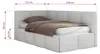 MKS MEBLE Jugendbett 90x200 cm ARVO Polsterbett mit Produktbild-Vorschau 6