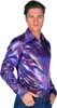 Hemd Disco 70er lila, Groesse:XXL Produktbild-Vorschau 4