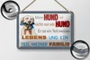 Blechschild Spruch 18x12cm Hund ist Teil meines Lebens Produktbild-Vorschau 2