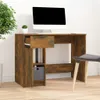 vidaXL Schreibtisch Räuchereiche 100x50x75 cm Holzwerkstoff Produktbild-Vorschau 2