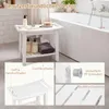 COSTWAY Douchekruk, HDFE, Douchestoel 56x31,5x45cm, Badkruk Productafbeelding-voorbeeld 6