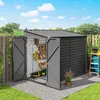 Outsunny Metall Gerätehaus 3,5 m² 143x270x202cm Produktbild-Vorschau 2