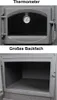 - Kaminofen mit Backfach und Herdplatte Cucina grau - 9,7kW Produktbild-Vorschau 5