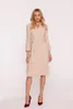 Stylove Midikleid für Frauen Aishik S415 beige M Produktbild-Vorschau 6