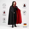Premium Halloween Umhang XXL (180cm) wechsel Rot & Schwarz Produktbild-Vorschau 3