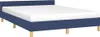 vidaXL Bettgestell mit Kopfteil ohne Matratze Blau 140x200 Produktbild-Vorschau 1