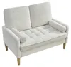 2-Sitzer Loveseat Sofa 121 cm – Skandi-Style Couch in Produktbild-Vorschau 2