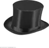 Cappello a cilindro in raso per costumi teatrali nero Anteprima dell’immagine prodotto 4
