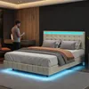 ProximaX Plovoucí postel 140x200 cm Povlečení s LED Náhled obrázku produktu 1