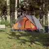 vidaXL Tente de camping dôme 2 personnes Gris et orange Voir les images du produit 3