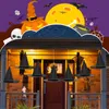 12 Halloween Hexenhüte zum Aufhängen mit Schnur & Haken Náhľad obrázku produktu