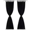 vidaXL Zasłony 2-częściowe satynowe zasłony 140 x 245 cm Podgląd zdjęcia produktu 5
