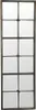 A tall, rectangular mirror with a metal frame divided into multiple panes. Produktbild-Vorschau
