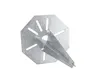 A silver metal anchor base for garden lights, shown against a white background. Anteprima dell’immagine prodotto