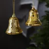 Christbaumschmuck Glocken - Weihnachtsbaumschmuck im Discokugel Look - H: 8cm - gold - 4er Set Produktbild-Vorschau