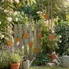 8er Set Dekohänger Blume Rost Schmetterling Metall Produktbild-Vorschau 4