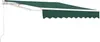 A dark green retractable awning with a white frame and scalloped edge, shown extended. Anteprima dell’immagine prodotto